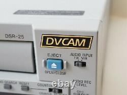 SONY DSR-25 DIGITAL VIDEO CASSETTE RECORDER DVCAM Mini dv NTSC PAL 110 220V