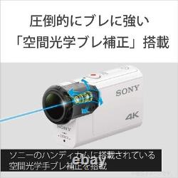 SONY Digital 4K Video Camera Recorder Action Cam FDR-X3000R White