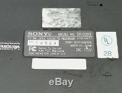 SONY GV-D200 DIGITAL 8 NTSC Hi8 8MM VIDEO CASSETTE PLAYER RECORDER VCR DECK+PS