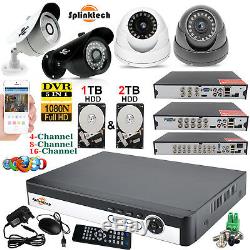 Smart 4/8/16 Channel Cctv Dvr Digital Video Recorder Security System Kit+1/2 Hdd