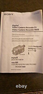 Sony CCD-TRV208E Digital Camcorder Hi8 Colour Video Recorder 560x Zoom Nightshot