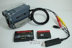 Sony Camcorder for 8mm Digital8 MiniDV Hi8 Tape Transfer to Computer USB and DVD