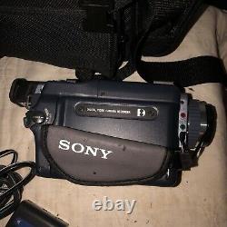 Sony DCR-TRV240 Digital8 Camcorder Bundle Record Transfer Watch Hi8 Video 8