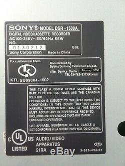 Sony DSR-1500 DVCAM Digital Video Cassette Recorder