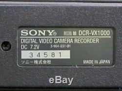 Sony Dcr-Vx1000 First Unit Of The Digital Video Camera Recorder Charger Battery