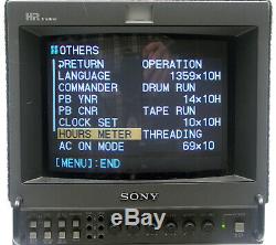 Sony HVR-M15U NTSC/PAL 1080i HDV DVCAM DV Digital Video Player Recorder-LOW HRS