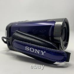 Sony Handycam DCR-SX45 Digital Video Camera Recorder Blue 2000x Zoom Carl Zeiss