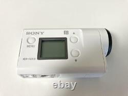 Sony Hdr-As300 Digital Hd Video Camera Recorder Action Cam Domest White Tested