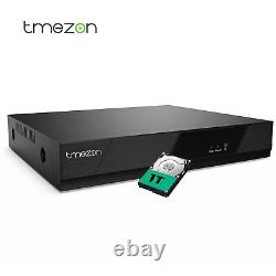 TMEZON 8CH 1080N 2MP HD Digital Video Recorder CCTV DVR HDMI PIR VGA 1TB HDD