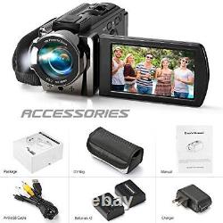 Video Camcorder kimire Digital Recorder Full HD 1080P 15FPS 24MP 3.0 Inch 270
