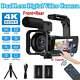 Video Camera 4k Camcorder 56mp 16x Digital Zoom Vlogging Recorder 3touch Screen