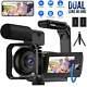 Video Camera 4k Camcorder 56mp 16x Digital Zoom Vlogging Recorder Touch Screen