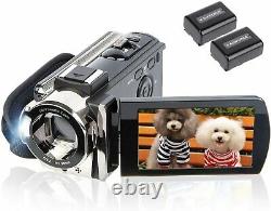 Video Camera Camcorder Digital Camera Recorder kicteck Full HD 1080P 15FPS