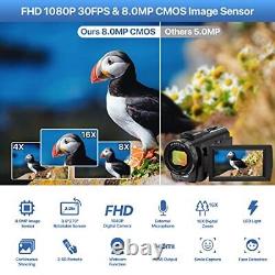 Video Camera Camcorder Digital YouTube Vlogging Camera Recorder FHD 1080P 24