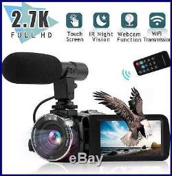 Video Camera Camcorder Digital Youtube Vlogging Recorder Ultra HD 2.7K 30FPS 30M