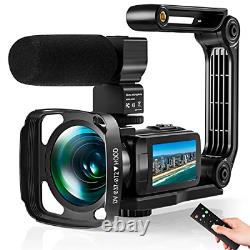 Video Camera Ultra 2.7K Camcorder HD 36MP Digital Vlogging Recorder with IR and