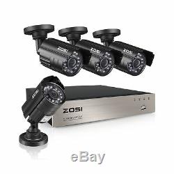 ZOSI 8-Channel HD-TVI 1080N/720P Video Security System DVR recorder with 4x H