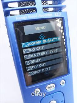 Zoom Q3 Handy Video Audio Digital Pro Recorder Handheld Portable Stereo Blue