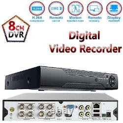 2MP CCTV DVR 4 8 Channel AHD 1920P Enregistreur vidéo numérique VGA HDMI BNC UK