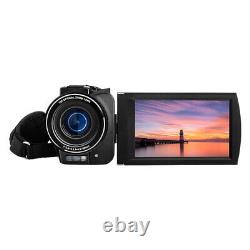 4k Ordro Vlog Caméra Vidéo 100x Digital Zoom Camcorder Enregistreur Cam Controller