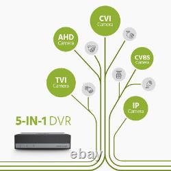 ANNKE 5MP Lite 8CH ESSD DVR CCTV Enregistreur vidéo numérique Détection humaine AI 480 Go
