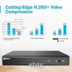 ANNKE 8CH 4K 8MP 5IN1 H. 265+ Enregistreur vidéo DVR pour système de surveillance à domicile