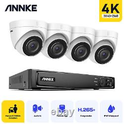 ANNKE H800 Système de vidéosurveillance NVR CCTV IP POE 4K 8CH avec caméra de sécurité audio 8MP à domicile