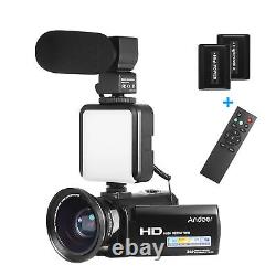 Andoer Hdv-201lm 1080p Caméra Vidéo Numérique Fhd Caméscope DV Enregistreur 24mp L1l0