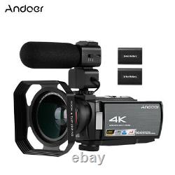 Andoer Hdv-ae8 Caméra Vidéo Numérique 4k Caméscope DV Enregistreur 30mp 16x U4s5