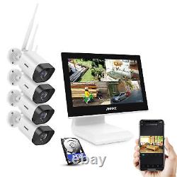Annke 4ch 5mp Nvr Système Sans Fil 4x 3mp Caméra Audio Ip Système De Sécurité À La Maison 1t