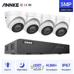 Annke 5mp Poe Cctv System 100ft Night Vision Caméra Ip Extérieure 8ch 6mp Vidéo Nvr