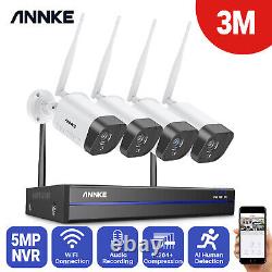 Annke Wireless 5mp 8ch Nvr 3mp Caméra Ip Cctv Audio Dans La Maison Wi-fi Système De Sécurité