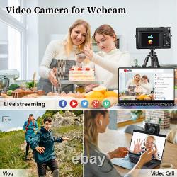 Appareil photo numérique 4K 48MP Caméra d'enregistrement vidéo Caméscope pour la photographie sur YouTube