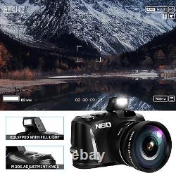 Appareil photo numérique 4K 48MP Caméscope Caméra point and shoot pour diffusion en direct