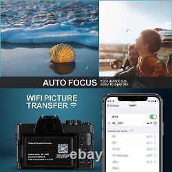 Appareil photo numérique NBD 4K 16X 48MP Caméscope Autofocus WiFi avec carte SD de 32 Go de photographie