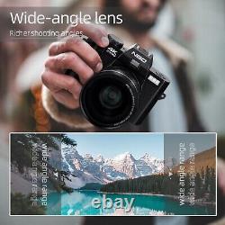 Appareils photo numériques 4K 48MP Caméra vidéo 60FPS WiFi & Contrôle via application pour la photographie