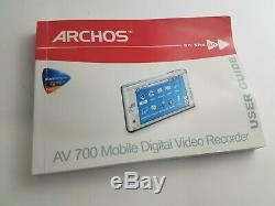 Archos Av700 Dvr 100go 7 Enregistreur Vidéo Numérique Mobile Rare Abandonnée