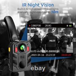 Caméra De Corps De La Police Numérique 1296p Hd Video Recording Fit Police Cam Night Visions