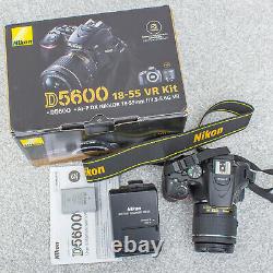 Caméra Reflex Numérique Nikon D5600 Avec Objectif Vr Nikon 18-55mm
