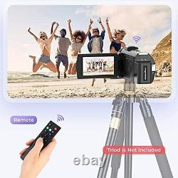Caméra Vidéo Caméscope, Full Hd 1080p Enregistreur Numérique Youtube Vlogging Camera, V