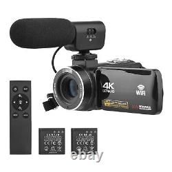 Caméra Vidéo Numérique 4k Caméscope DV Enregistreur 56mp 18x Zoom Numérique K9q6