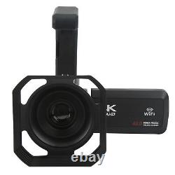 Caméra Vidéo Numérique 4k Hd Wifi Enregistrement Caméscope DV Microphone Lens