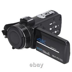 Caméra vidéo 4K Caméscope 18X Zoom Numérique Enregistreur Vidéo 56MP Écran Tactile 3.0 pouces GHB