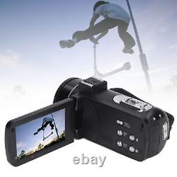 Caméra vidéo 4K Caméscope 18X Zoom Numérique Enregistreur Vidéo 56MP Écran Tactile 3.0 pouces GHB