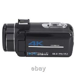 Caméra vidéo 4K Caméscope Zoom Numérique 18X Enregistreur Vidéo 56MP Écran Tactile 3.0 pouces S FST