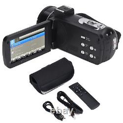 Caméra vidéo 4K Caméscope Zoom numérique 18X Enregistreur vidéo 56MP Écran tactile 3.0 pouces
