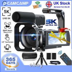 Caméra vidéo Caméscope 5K 56MP pour Vlog Youtube Enregistreur Numérique Caméra Zoom 16X