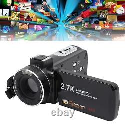 Caméra vidéo numérique 3.0 pouces 18x Zoom IPS Écran tactile Enregistreur 2.7K 30MP