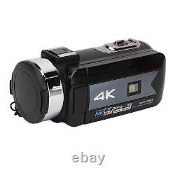 Caméra vidéo numérique 4K 56MP avec zoom numérique 16X, enregistreur de caméra WiFi avec écran de 3,0 pouces