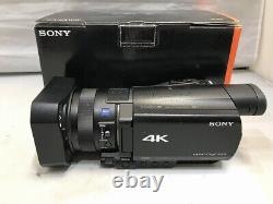 Caméra vidéo numérique 4K Sony Handycam enregistreur FDR-AX100 avec accessoires Japon